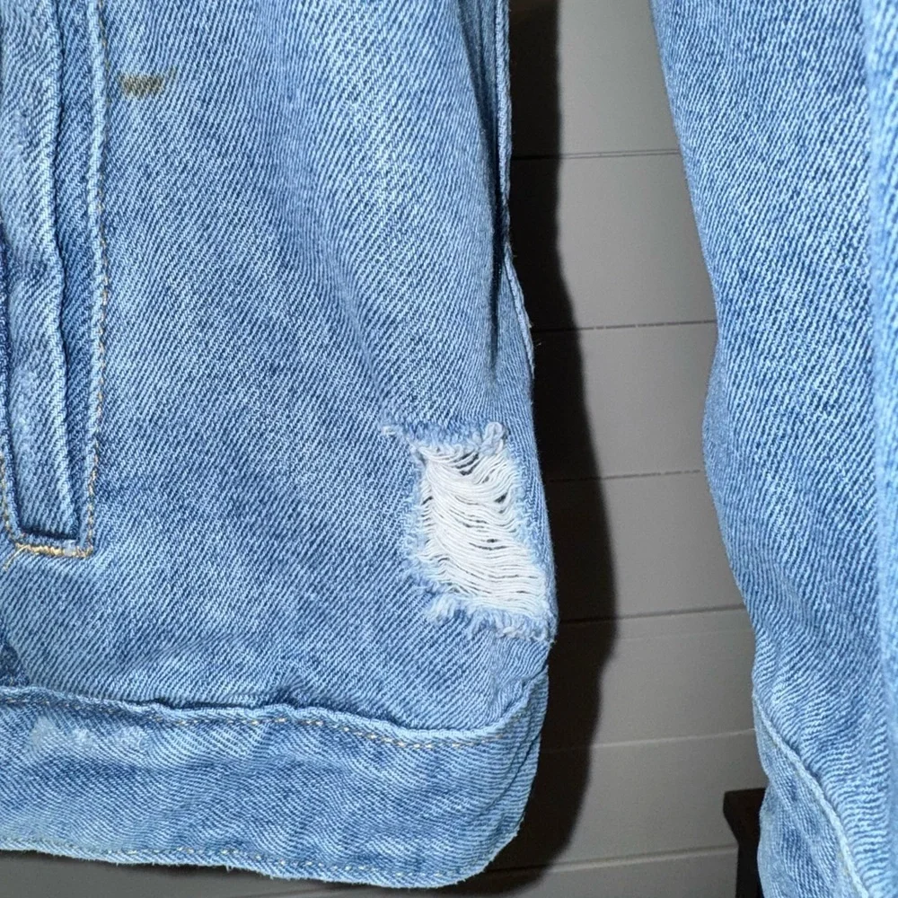 Wild Fable Light Blue Denim Jacket women’s Large Oversized - Picture 5 of 6